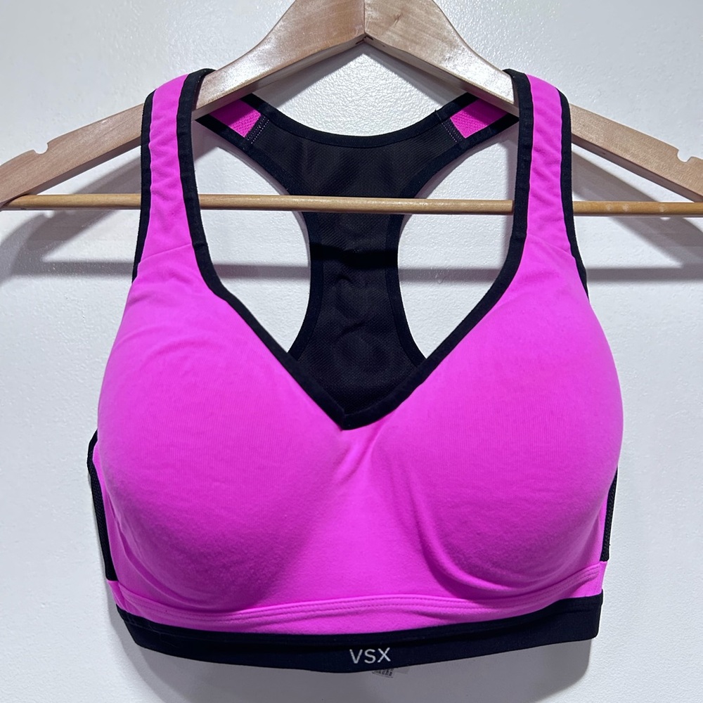 Victoria's Secret VSX Sport‎ Bra Work Out Yoga Racerback Bra Size 34 DD
